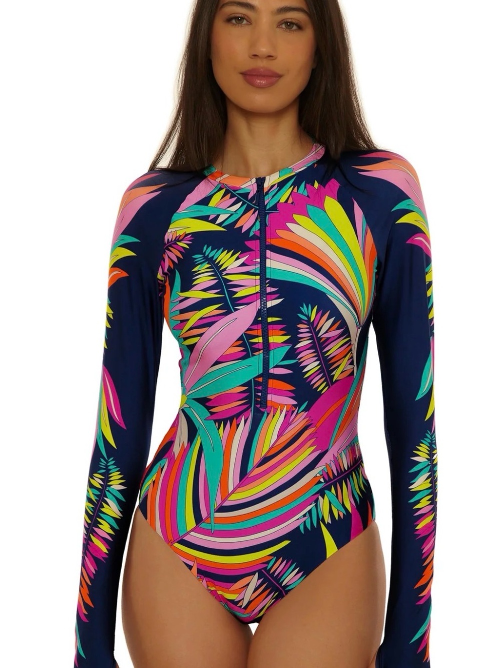 🌺Trina Turk 🌺Paralia Paddlesuit SPF 50 Sz Lg NWT